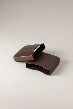 Saffiano style leather Five 'Robusto' cigar case