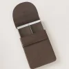 Saffiano style leather Large cigarette case