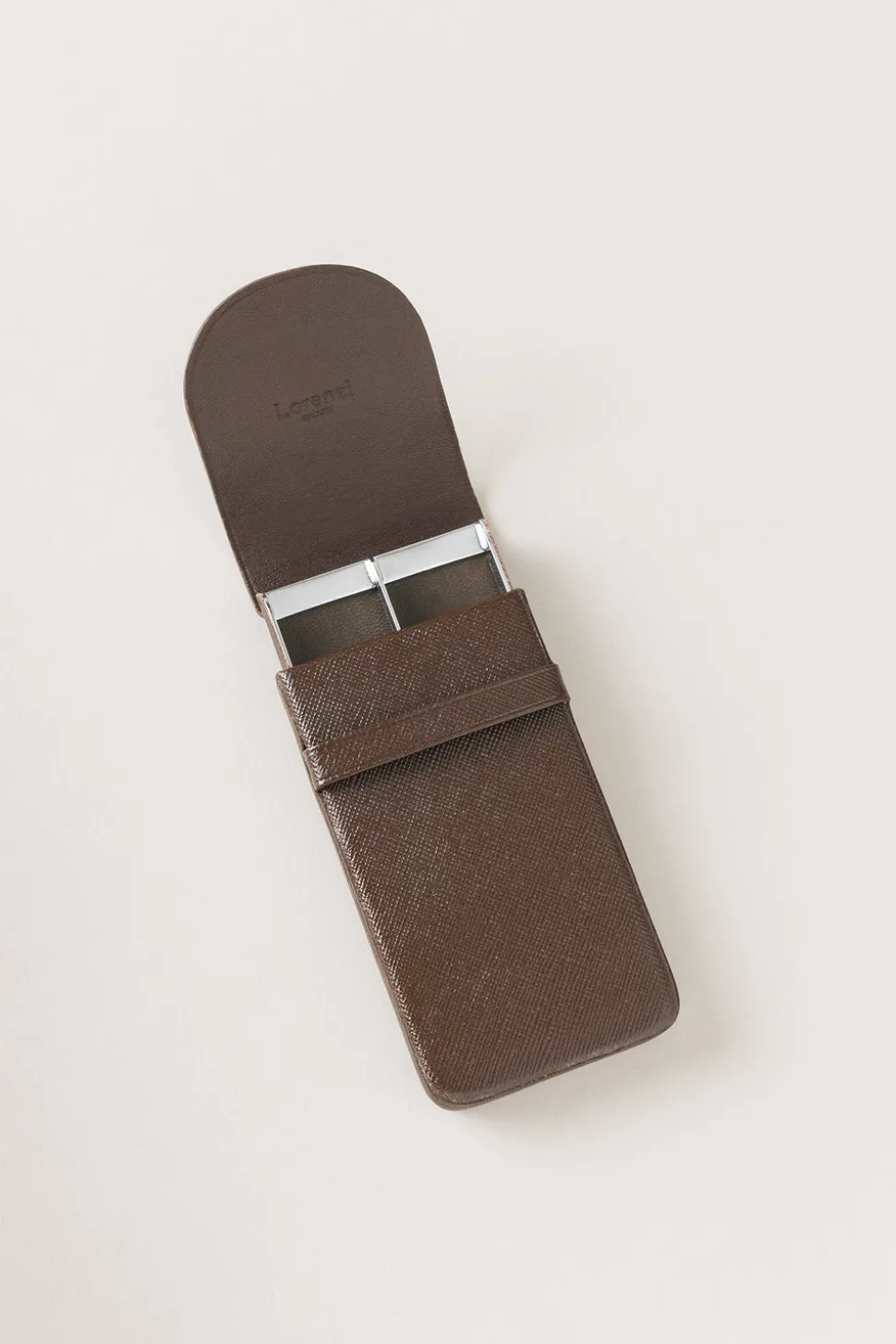 Saffiano style leather Small cigarette case