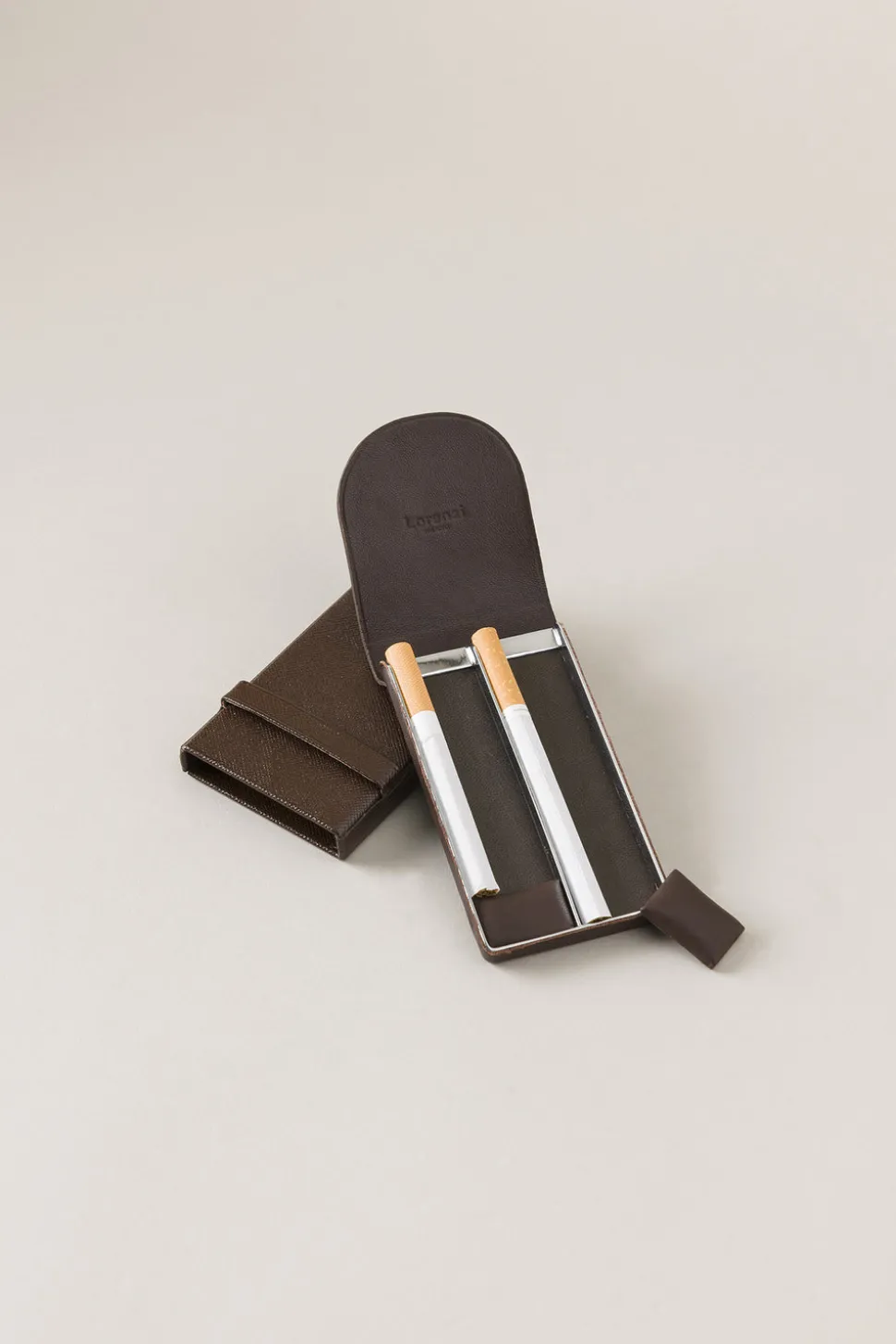 Saffiano style leather Small cigarette case