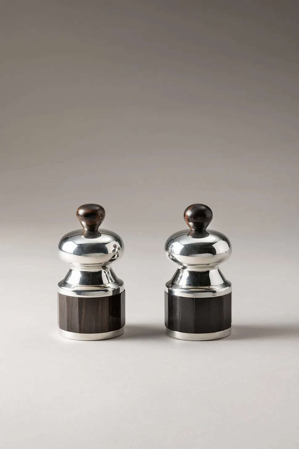 Small wood table pepper and salt mill