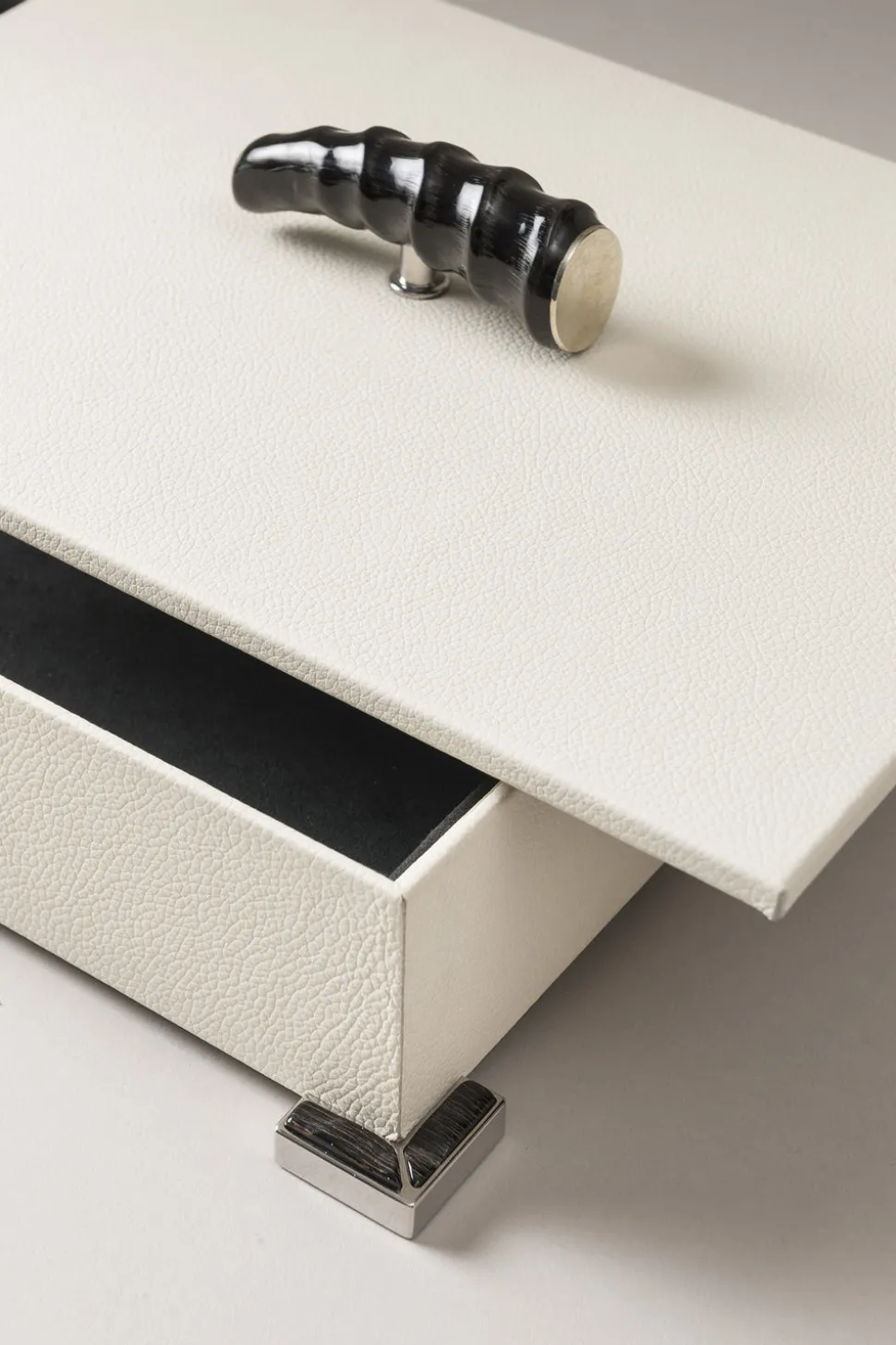 Springbok Rectangular tidy box nautical leather