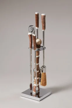 Stag antler Fireplace set