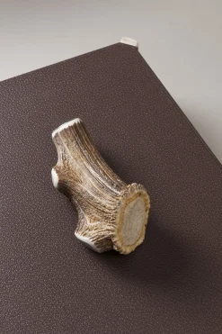 Stag antler Large octagonal tidy box