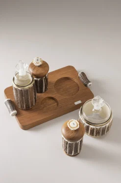 Stag antler Large pourer set