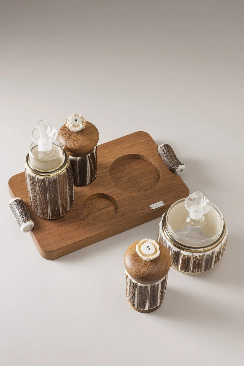 Stag antler Large pourer set