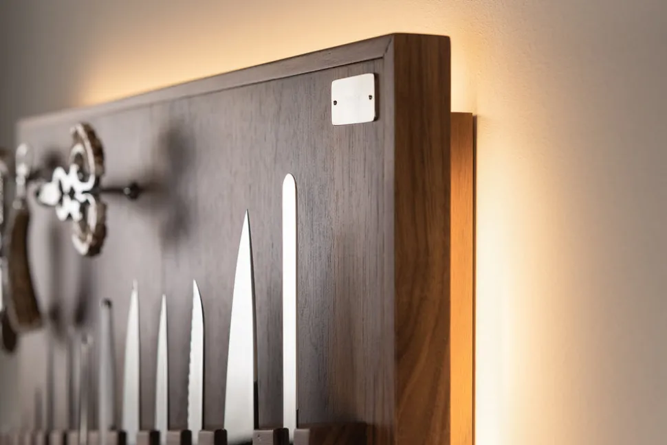 Stag antler Medium wall-mounted knives set