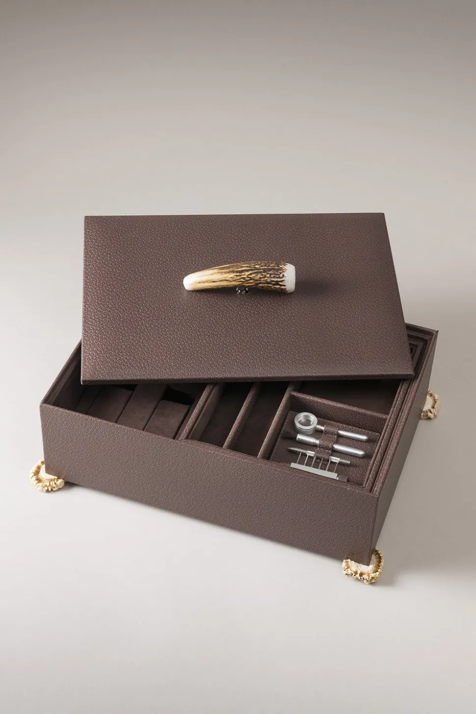 Stag antler Men's jewelry coffret