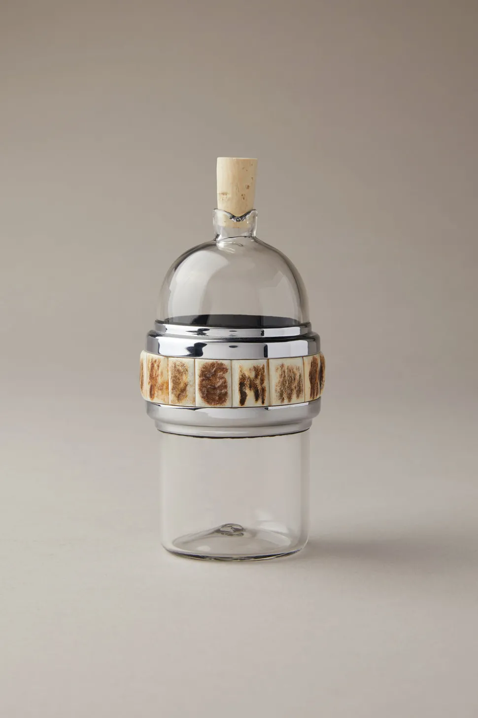 Stag antler Mini oil and vinegar bottle