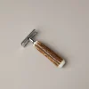 Stag antler OId style safety razor
