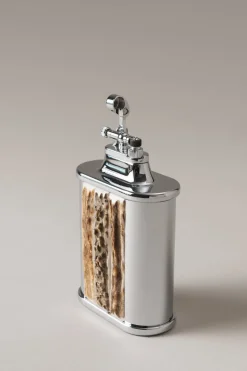 Stag antler Oval shaped flint desk lighter