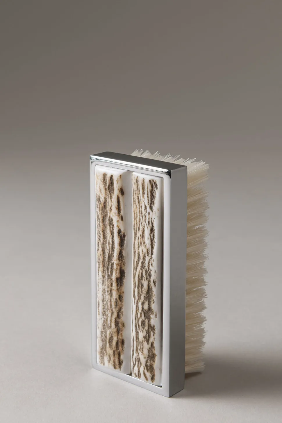 Stag antler Rectangular nail brush