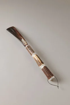 Stag antler Shoehorn with stag horn handle