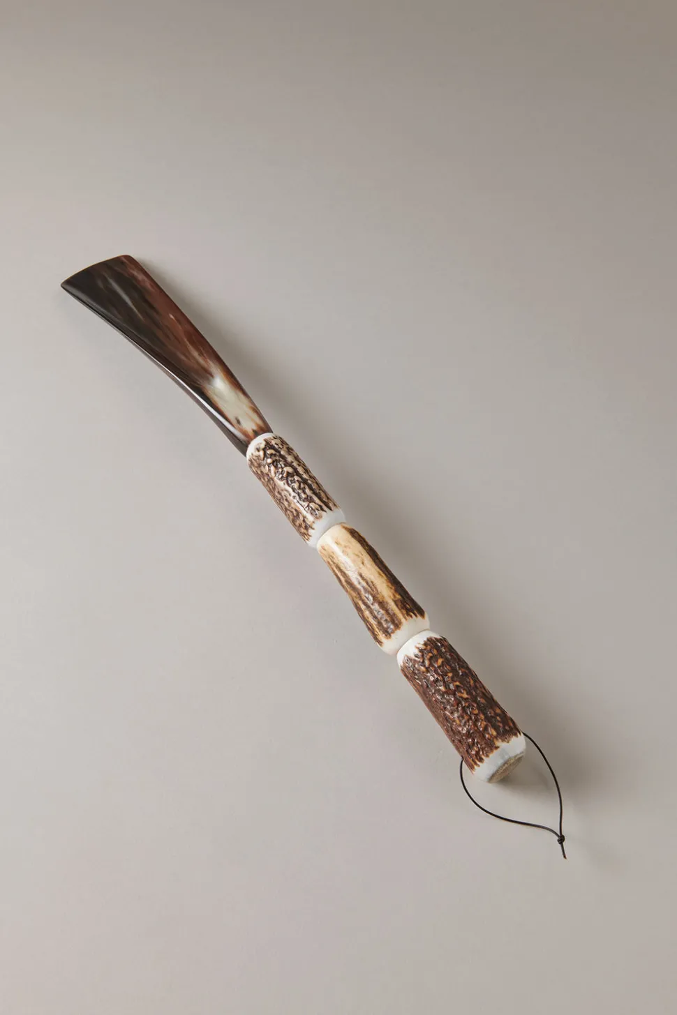Stag antler Shoehorn with stag horn handle