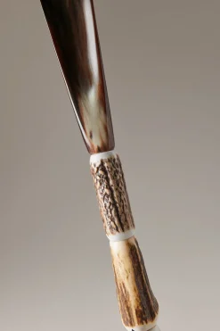 Stag antler Shoehorn with stag horn handle