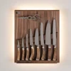 Stag antler Small wall-mounted knives set