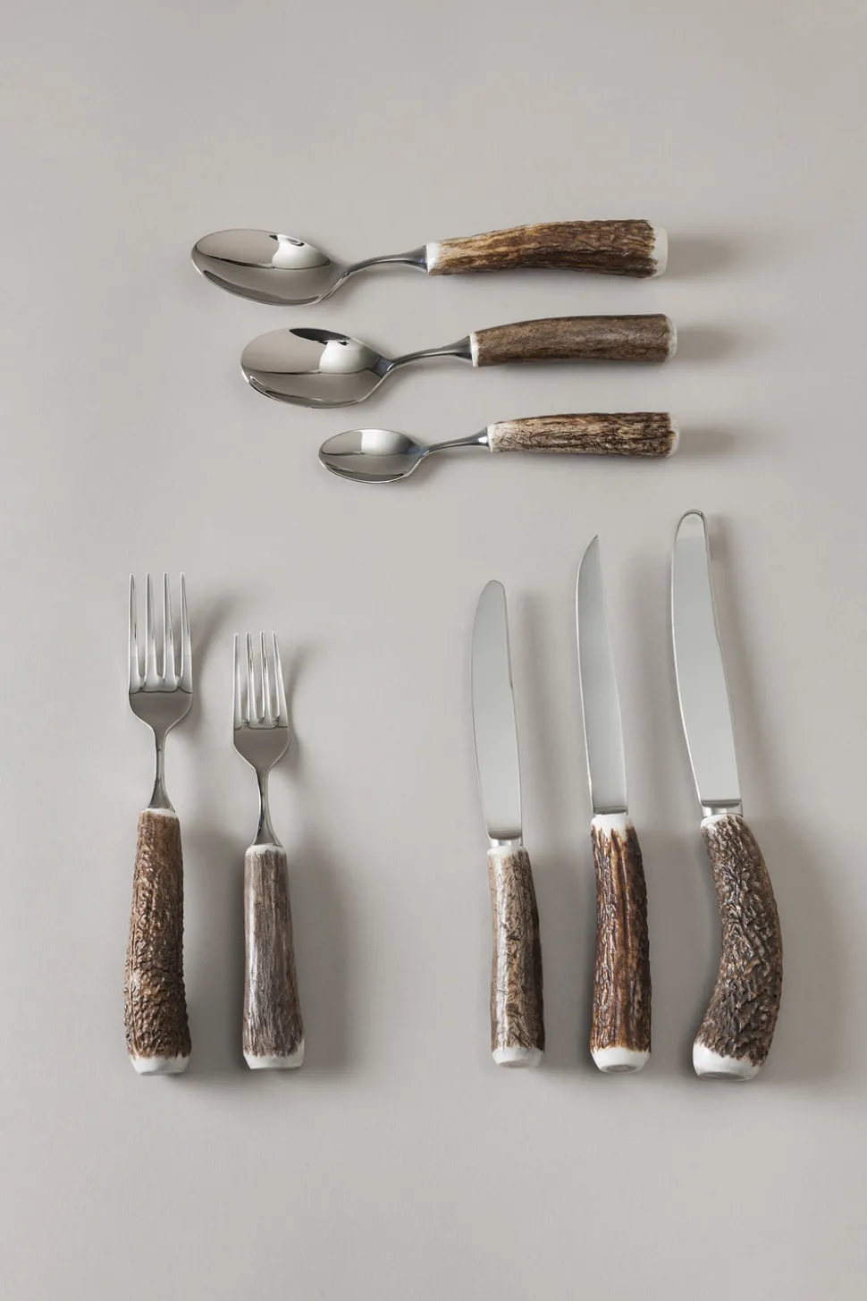 Stag antler Tableware set