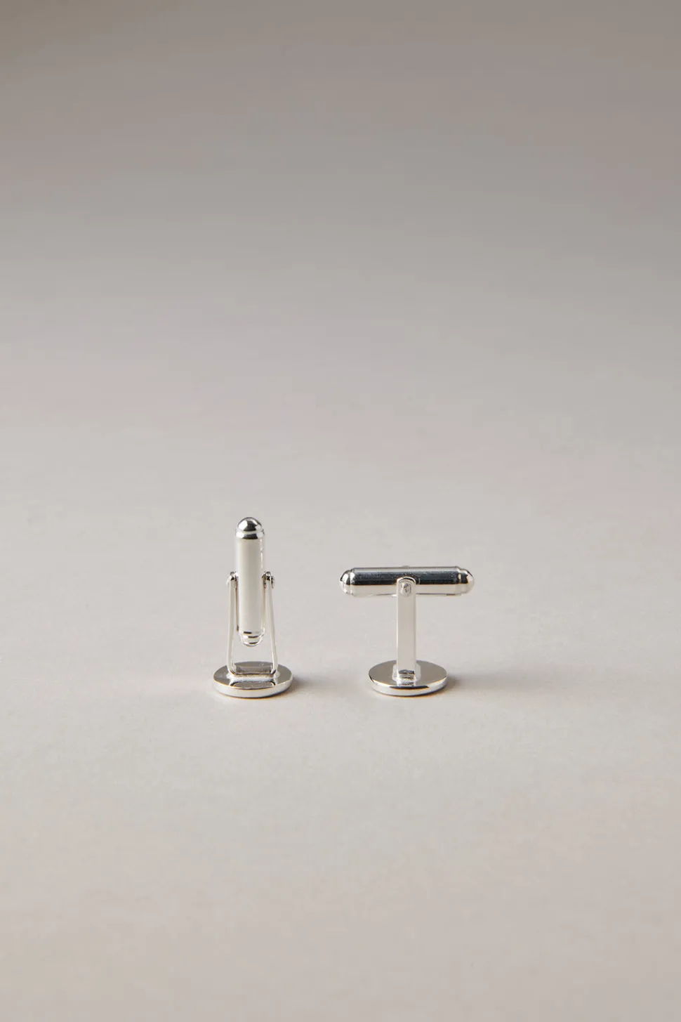 Sterling silver Circle cuff-links