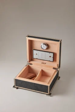 Stingray skin Small cigar humidor box