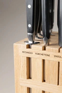 Walnut tree Large kitchen knife set