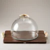 Warthog Cheese serving board with glassdome