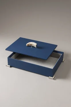 Warthog Rectangular tidy box nautical leather