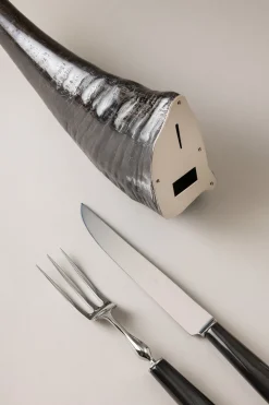 Water buffalo Carving set