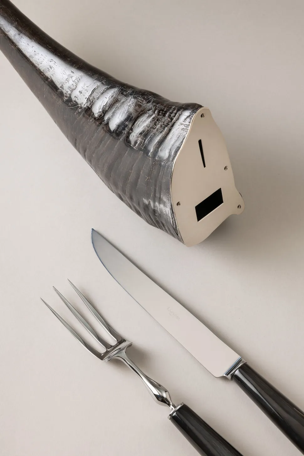 Water buffalo Carving set