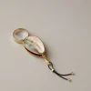 White mother of pearl Pocket magnifying glass