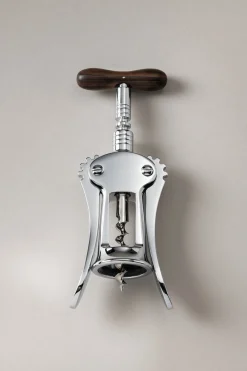 Wood Brass double lever corkscrew
