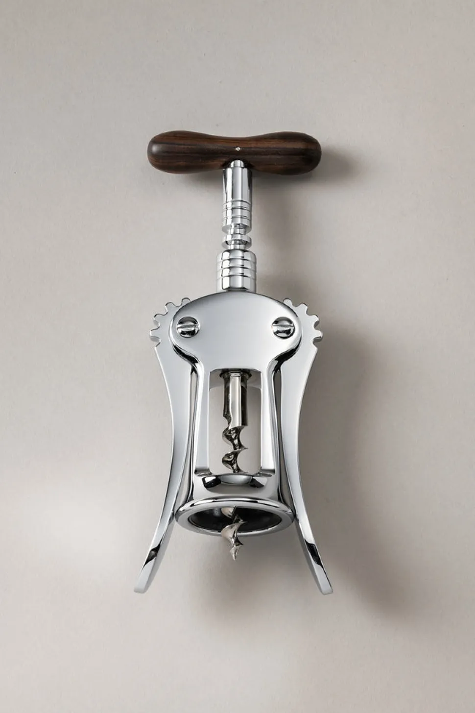 Wood Brass double lever corkscrew