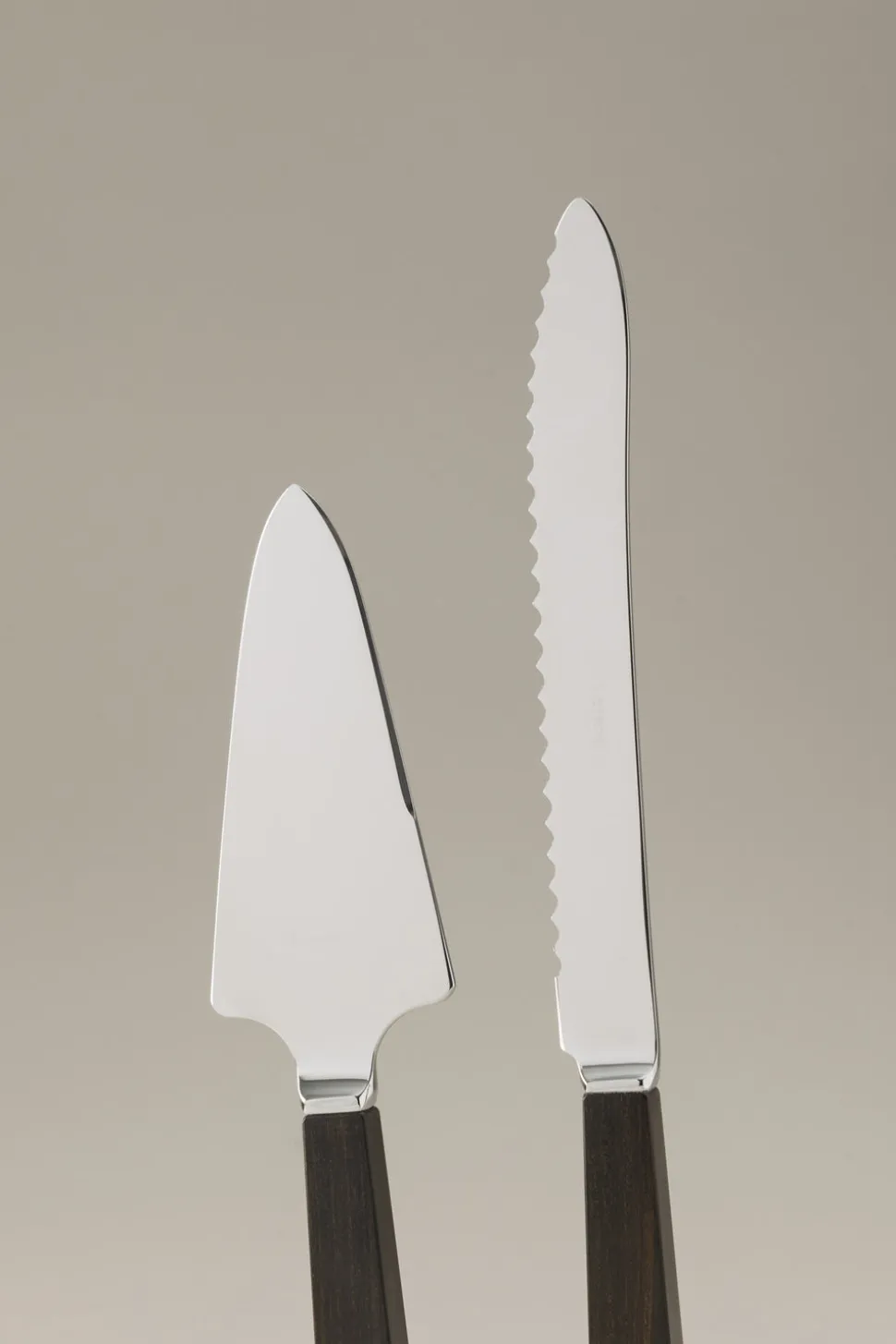 Wood Cake and knife server (individual components)