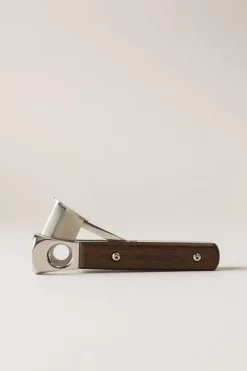 Wood Cylindrical cigar set with V cutter