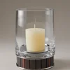 Wood Large candle holder