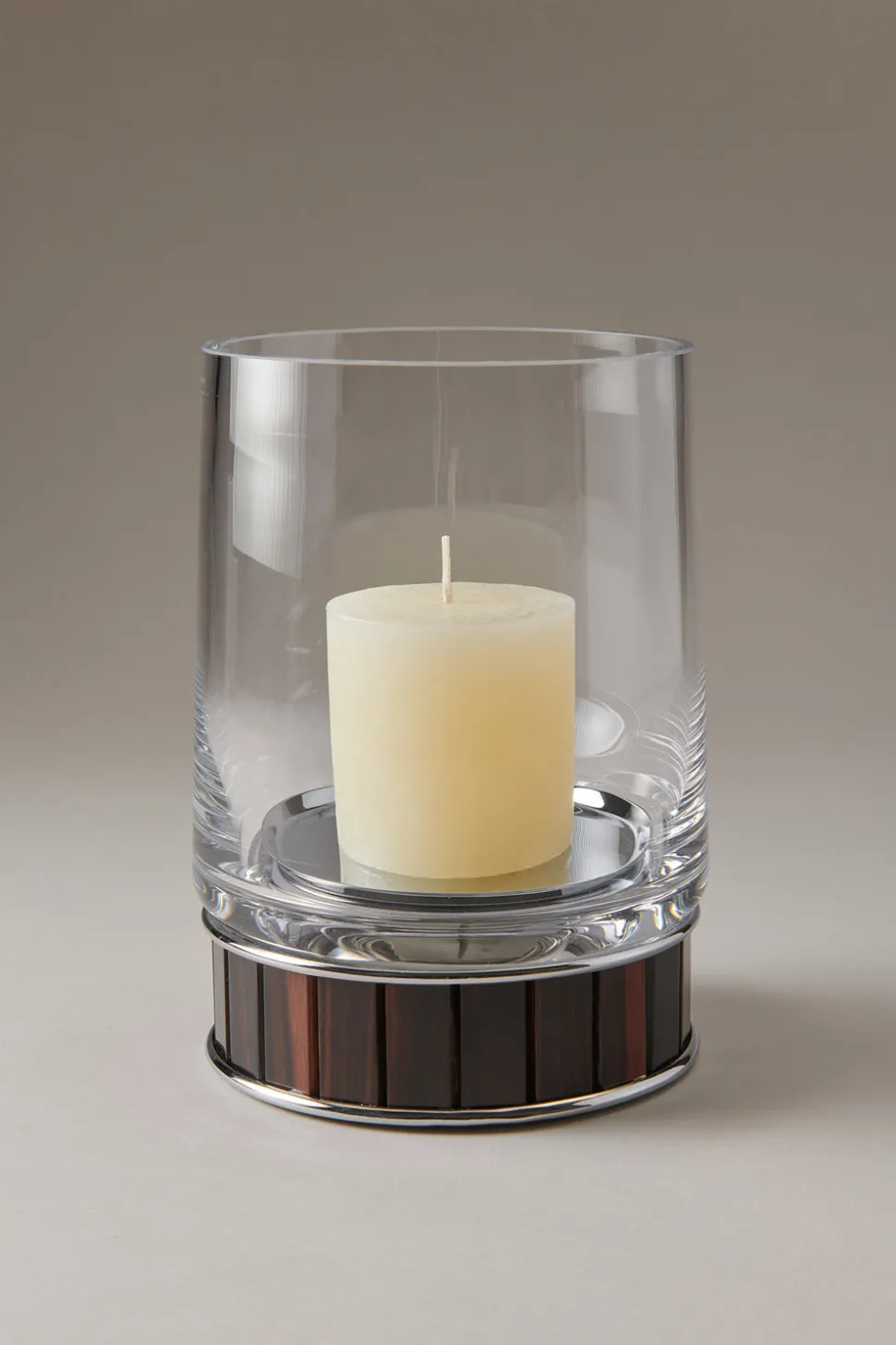 Wood Large candle holder