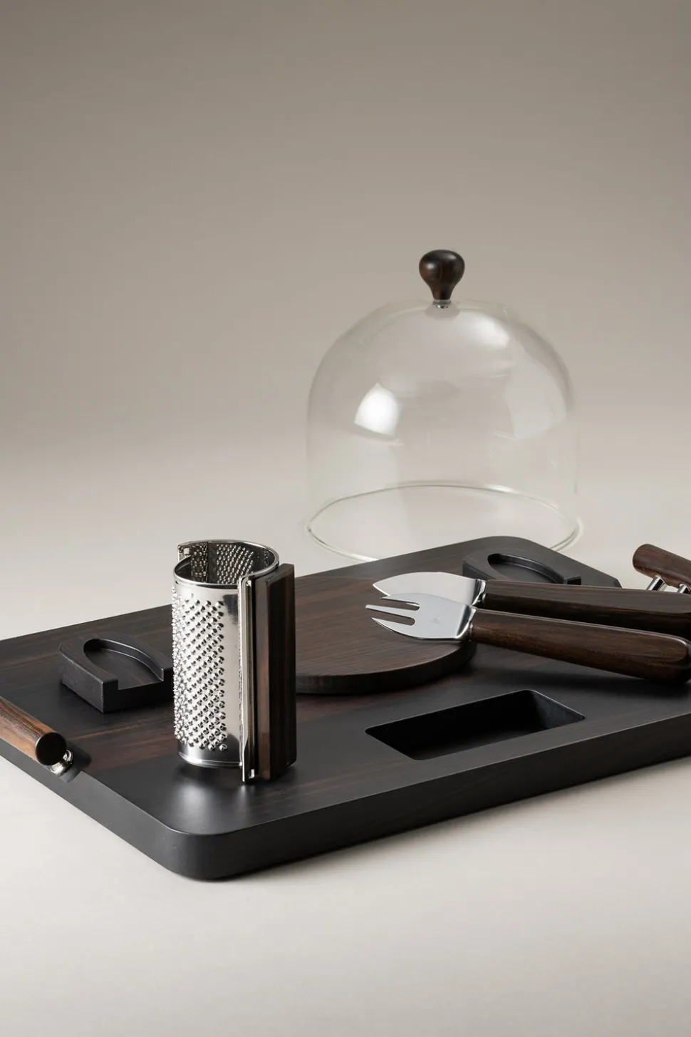 Wood Parmesan cheese set