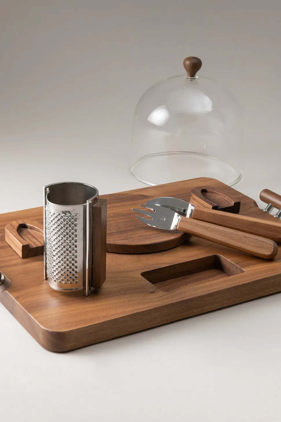 Wood Parmesan cheese set