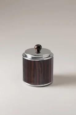 Wood Toilet ear picks jar