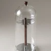 Wood Toilet tooth-brush holder with glass covering