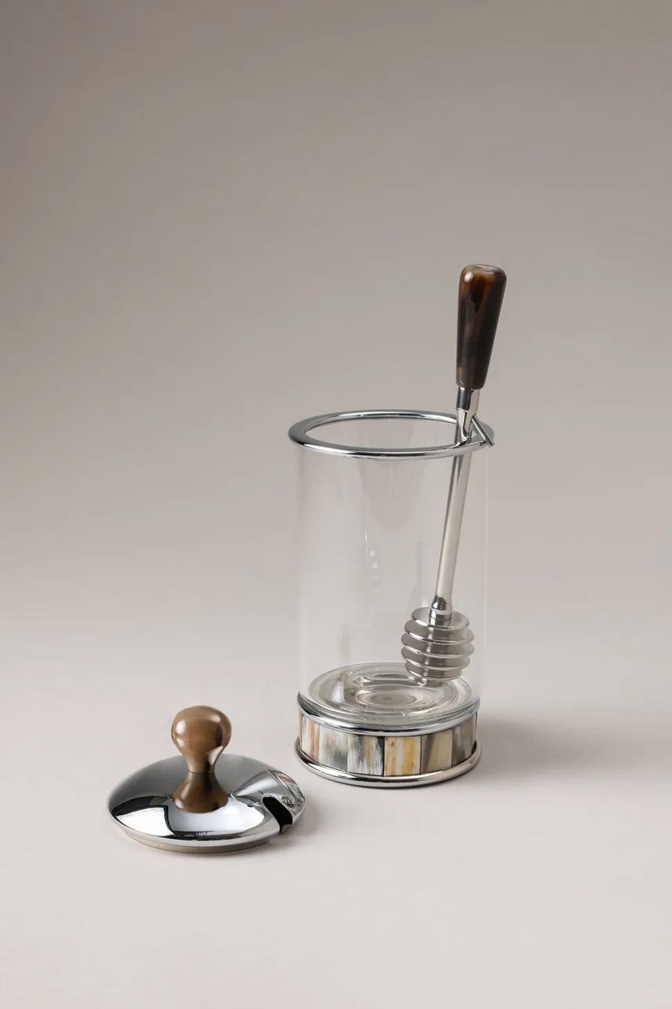 Zebu Honey pot with dipper