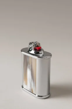 Zebu Oval Bic desk lighter holder