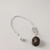 Zebu Silver key chain
